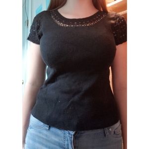 Christopher & Banks Black Tee